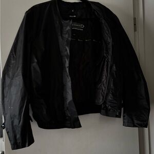 Xelement Black Motorcycle Jacket/100% WATERPROOF  Size 2X Zip Out liner/Harley